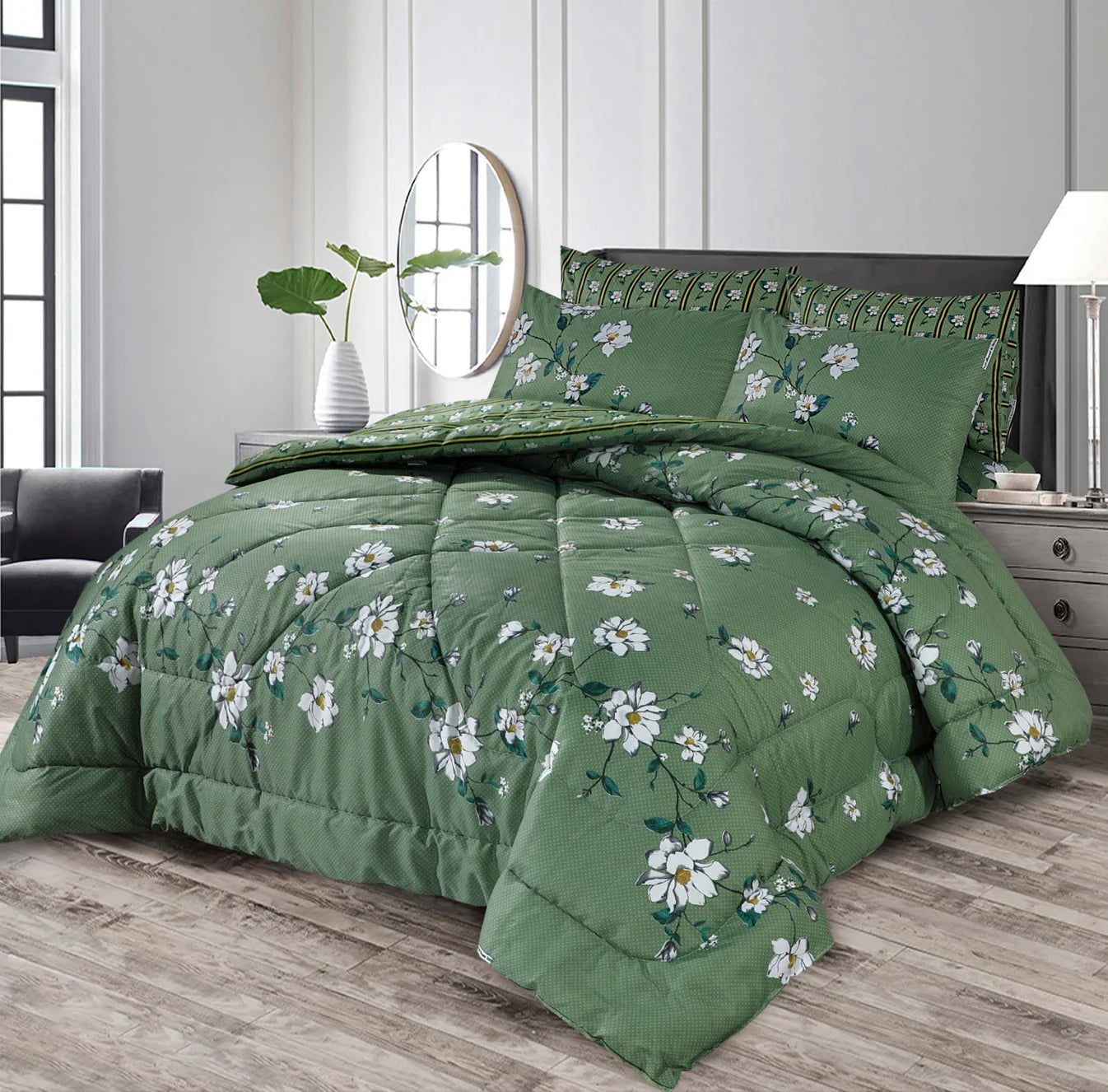 Haven Serenity Floral Comforter – 6 Pcs