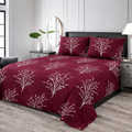 Cotton Printed Bedsheet Set - 306