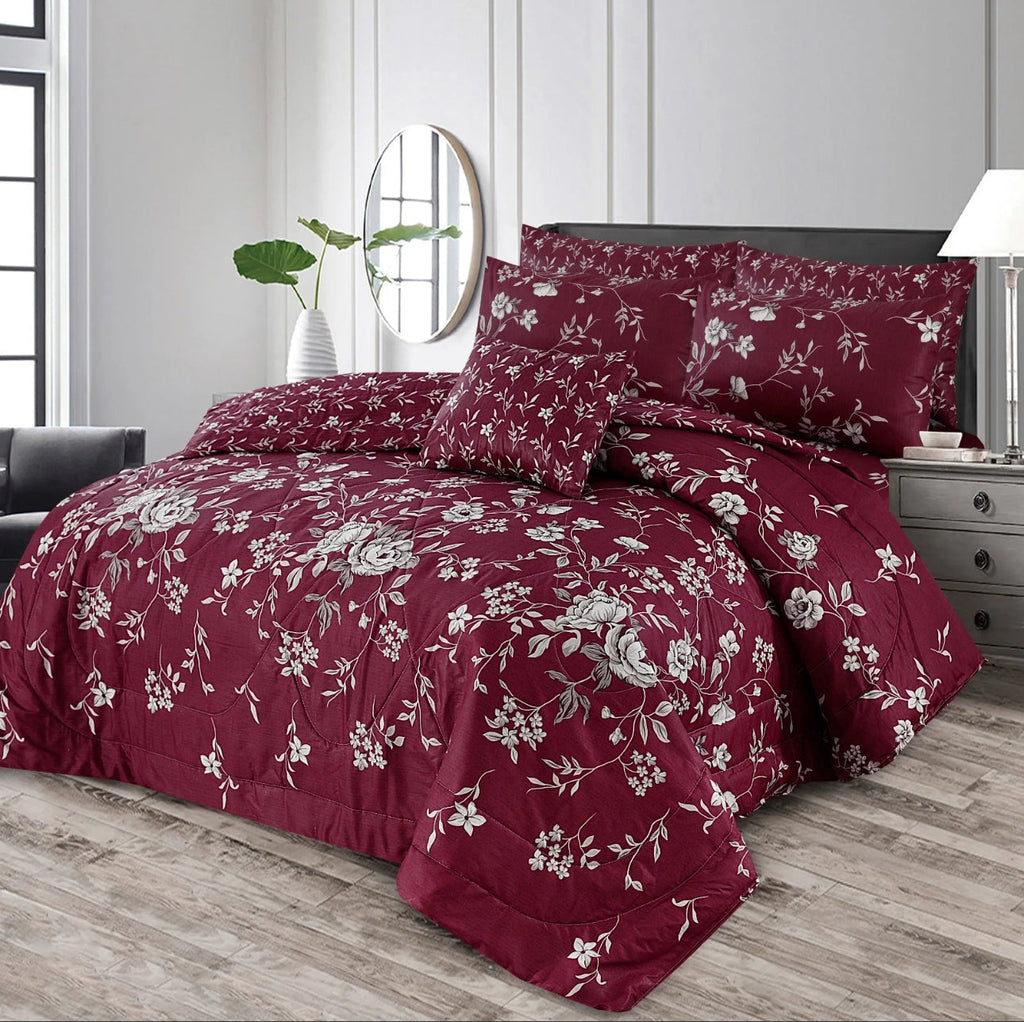 Haven Midnight Floral Comforter – 6 Pcs
