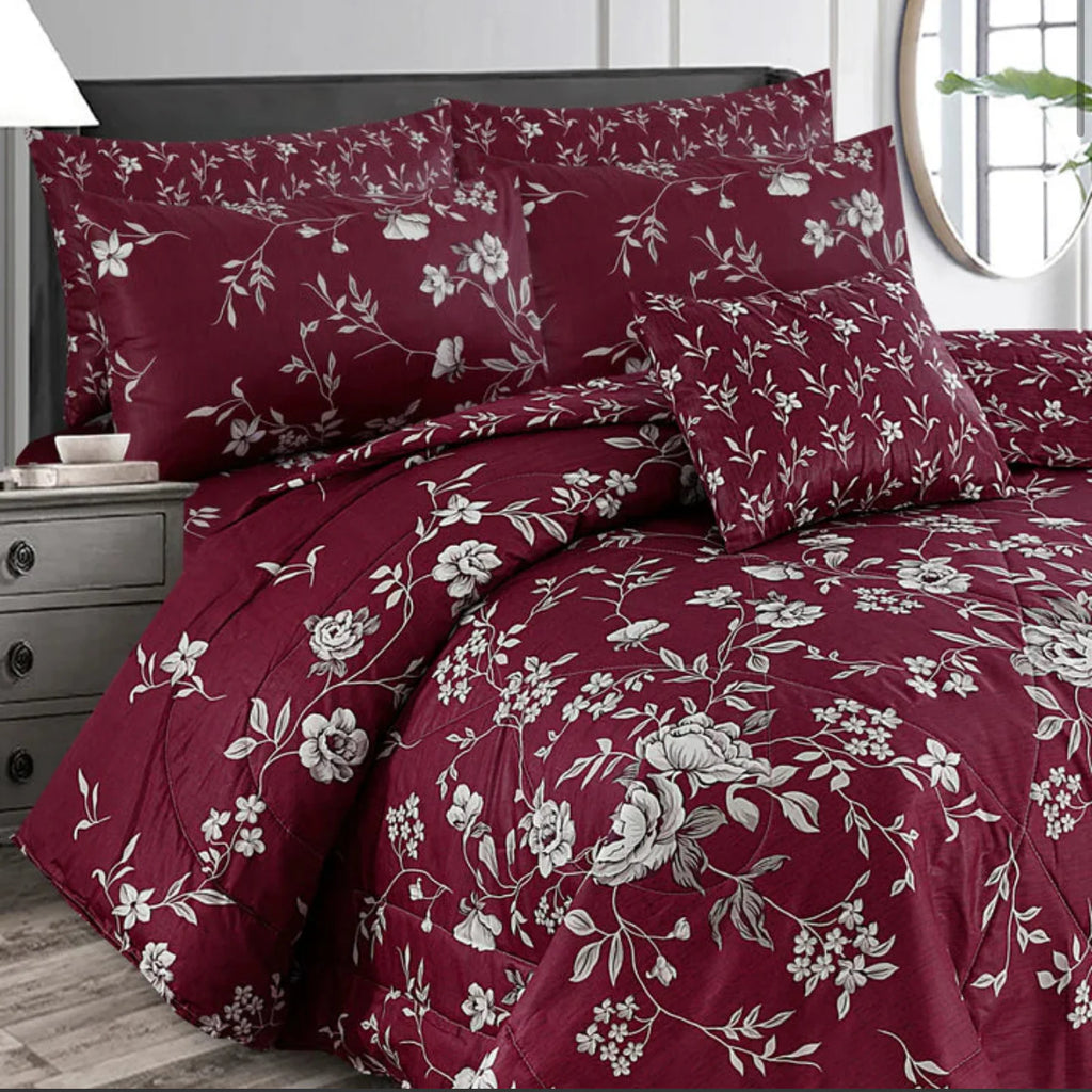 Haven Midnight Floral Comforter – 6 Pcs
