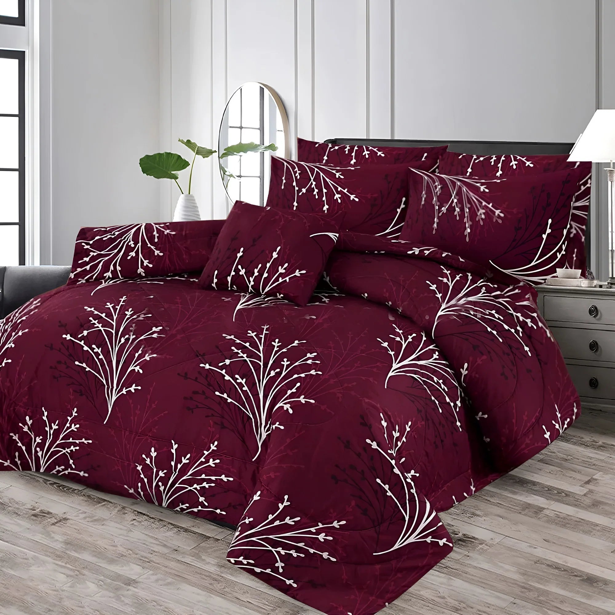 Haven Midnight Vine Comforter – 6 Pcs
