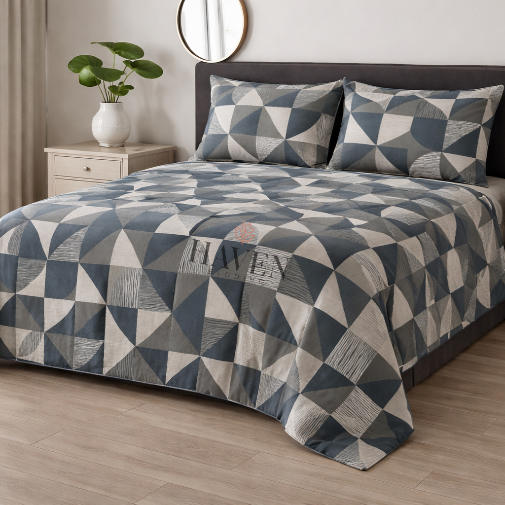 Cotton Printed Bedsheet Set - 314