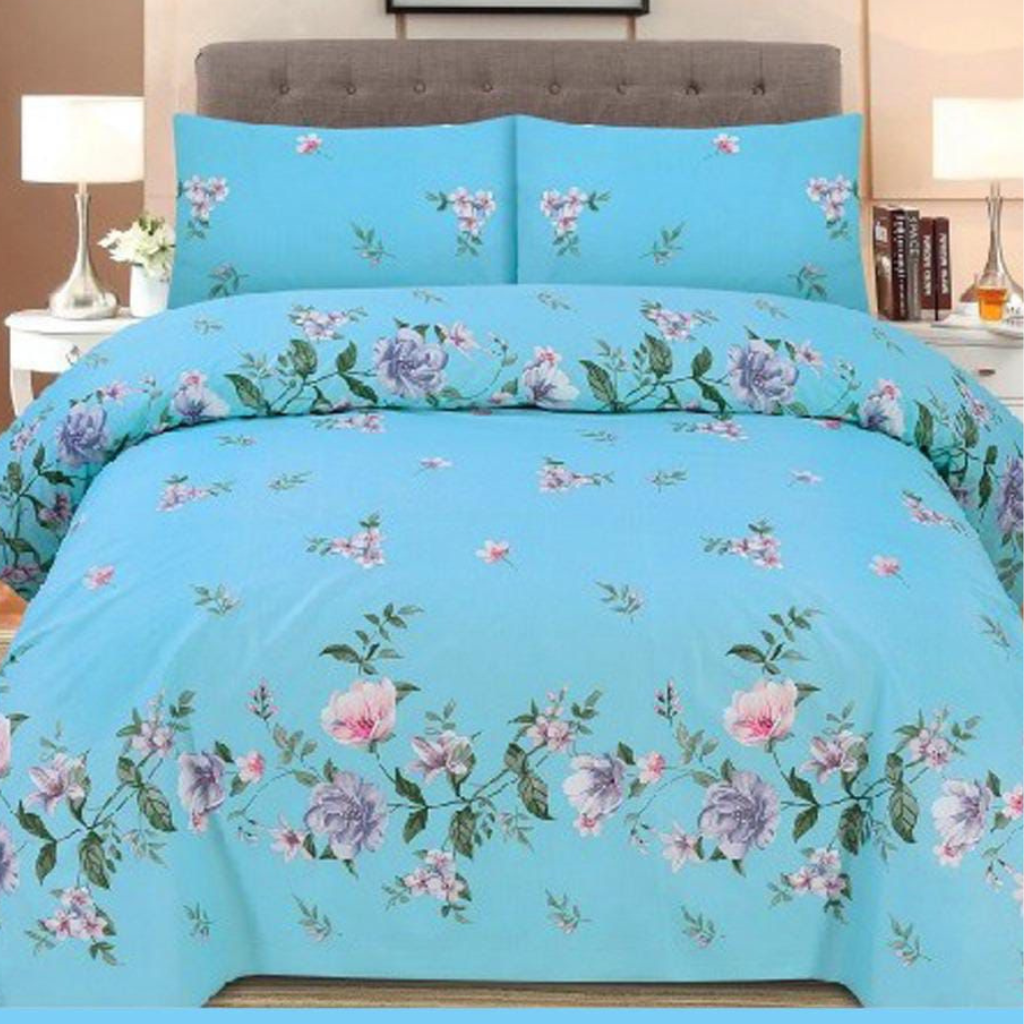 Cotton Printed Bedsheet Set - 315
